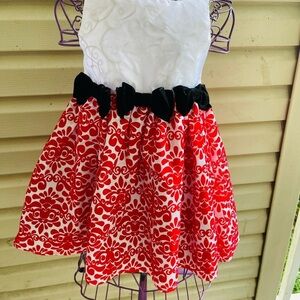 Mud pie baby’s girls red Dámaso dress
